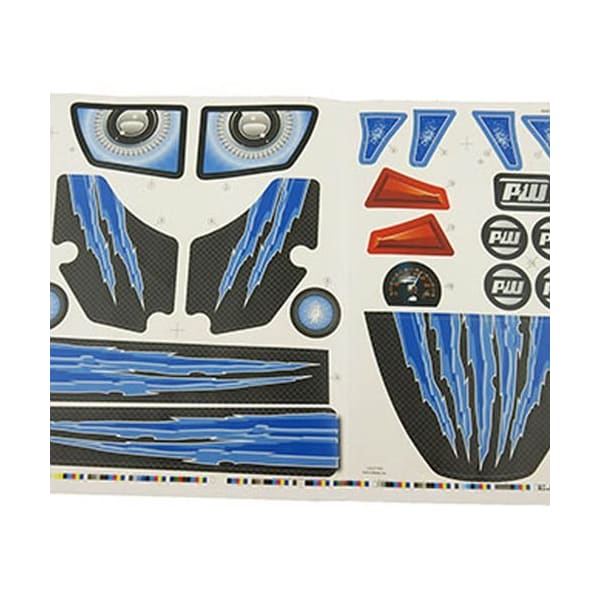 Ilc Replacement for Power Wheels Fbm95 Desert Racer Blue Label Sheet FOR Desert Racer (fbm95) FBM95 DESERT RACER BLUE LABEL SHEET FOR DESERT RA - main
